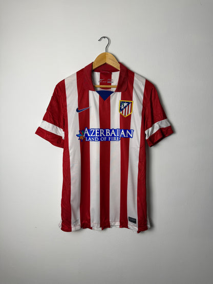 David Villa Atletico Madrid 2013-14 home football shirt (M)