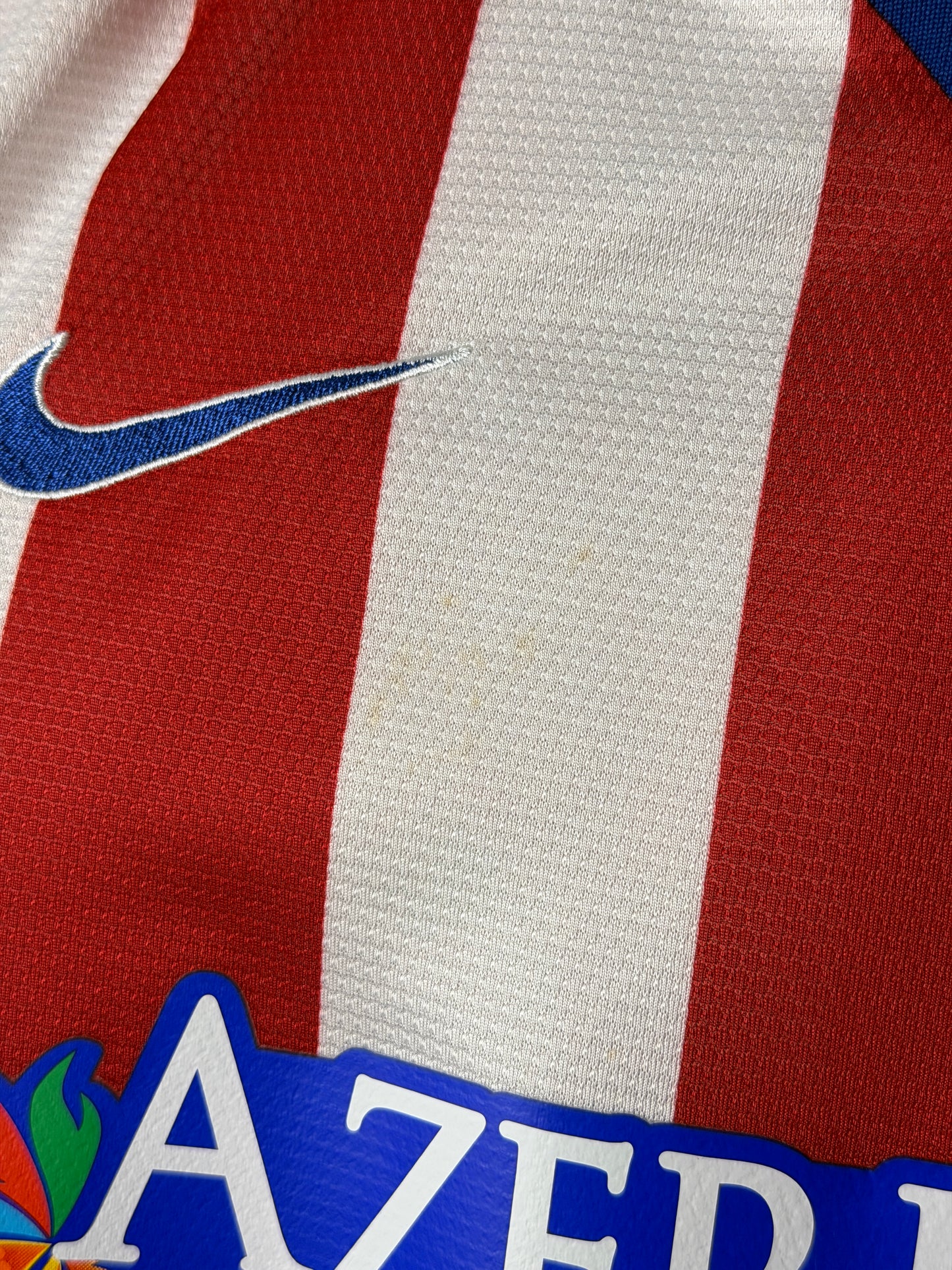 David Villa Atletico Madrid 2013-14 home football shirt (M)