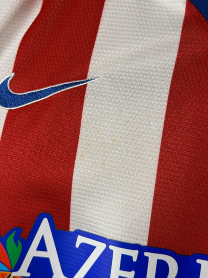 David Villa Atletico Madrid 2013-14 home football shirt (M)