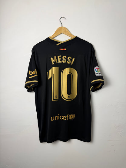 Lionel Messi FC Barcelona 2020-21 away football shirt (XL)