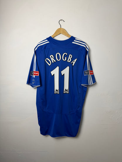 Didier Drogba Chelsea FC 2006-07 home football shirt (XL)