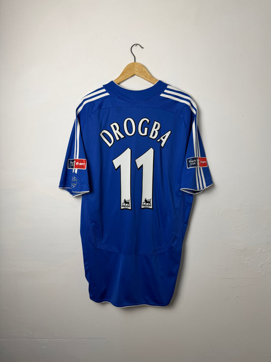 Didier Drogba Chelsea FC 2006-07 home football shirt (XL)
