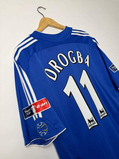 Didier Drogba Chelsea FC 2006-07 home football shirt (XL)