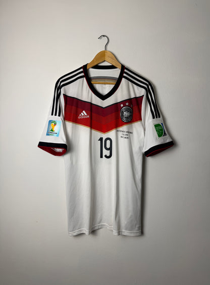 Mario Gotze Germany 2014 World Cup home football shirt (L)