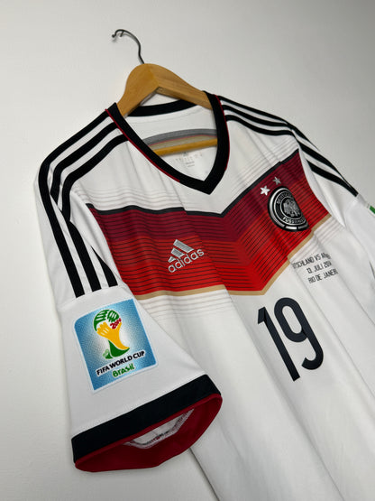 Mario Gotze Germany 2014 World Cup home football shirt (L)