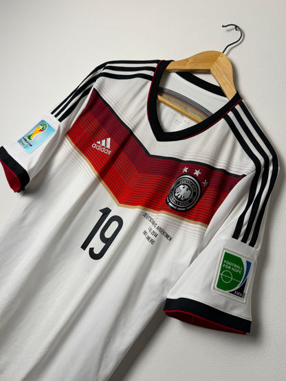 Mario Gotze Germany 2014 World Cup home football shirt (L)