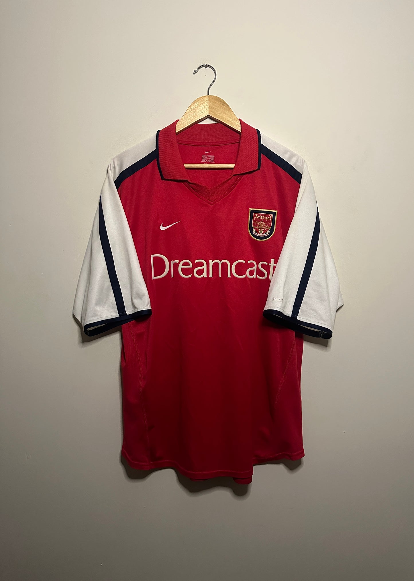 Dennis Bergkamp Arsenal FC 2000-02 home football shirt (XL)