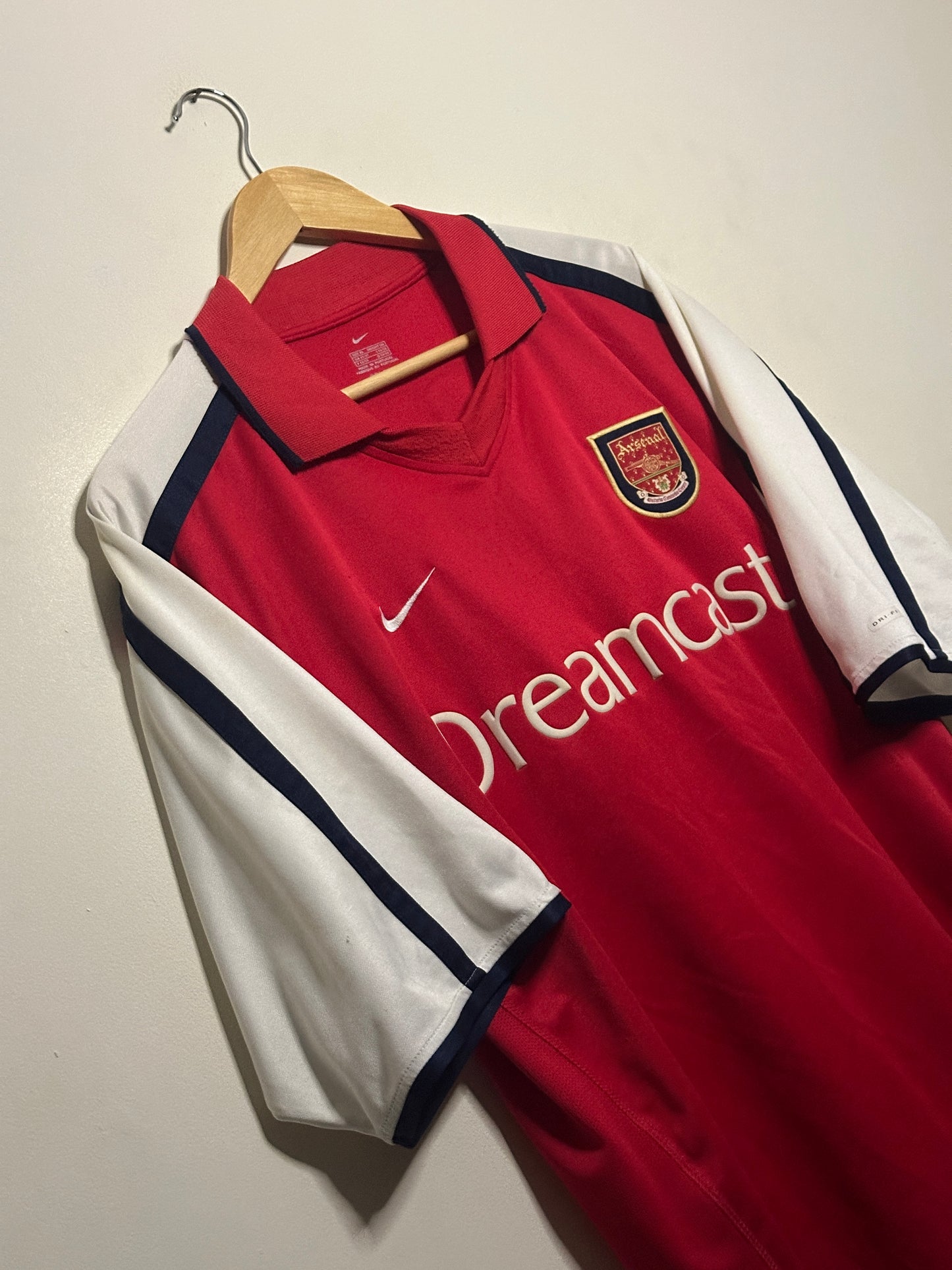 Dennis Bergkamp Arsenal FC 2000-02 home football shirt (XL)