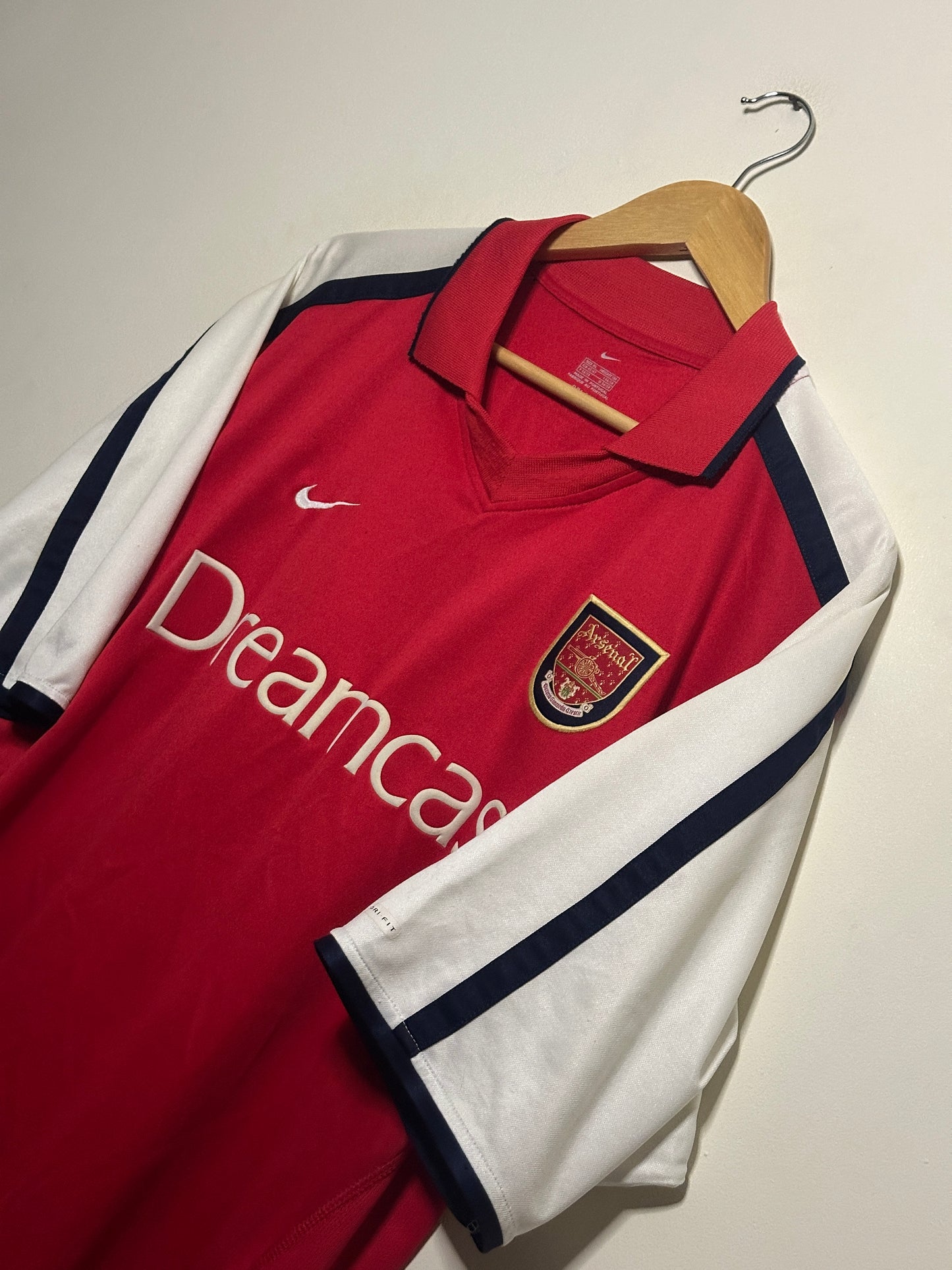 Dennis Bergkamp Arsenal FC 2000-02 home football shirt (XL)