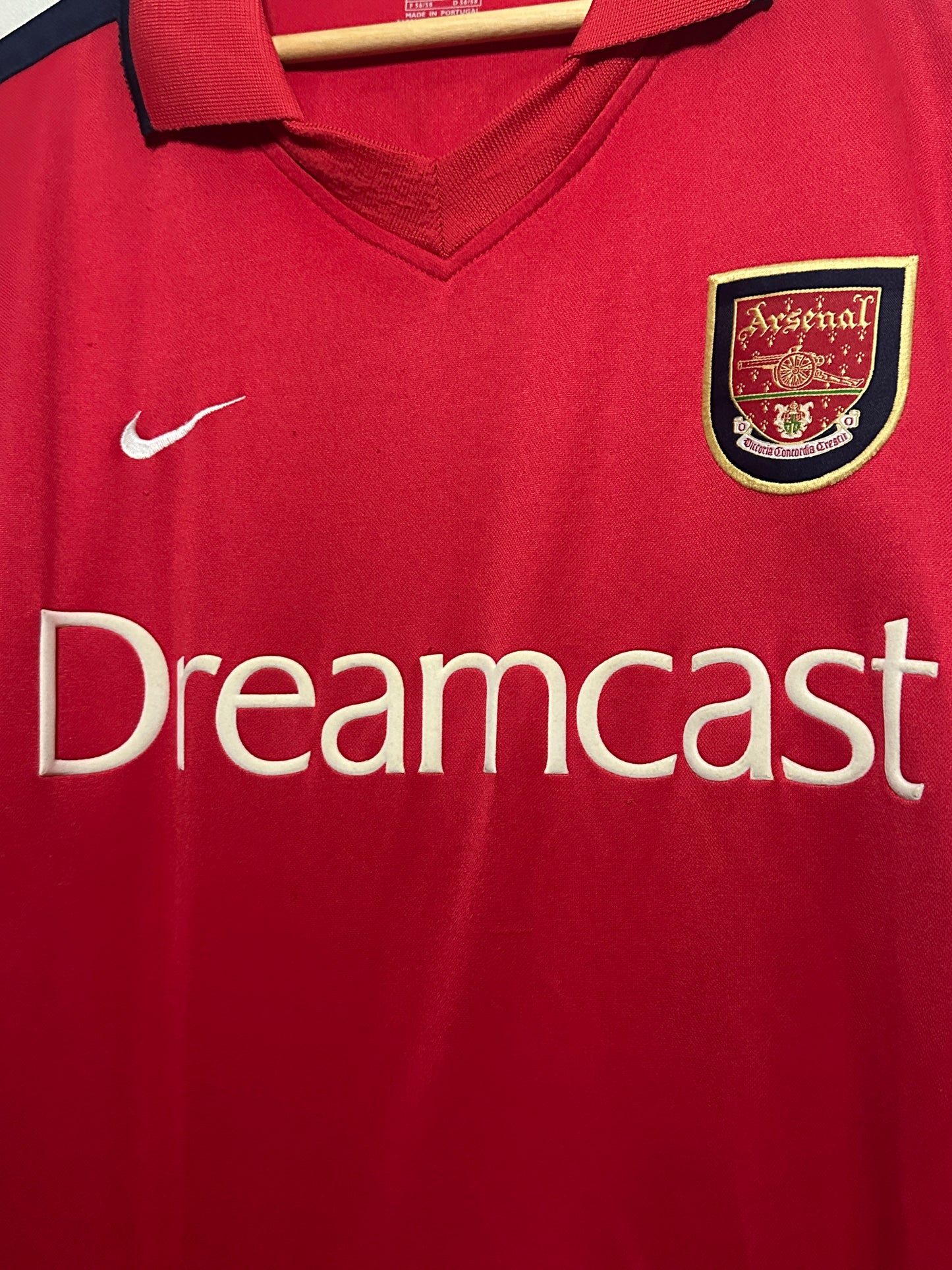 Dennis Bergkamp Arsenal FC 2000-02 home football shirt (XL)