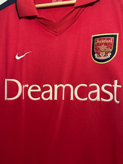 Dennis Bergkamp Arsenal FC 2000-02 home football shirt (XL)