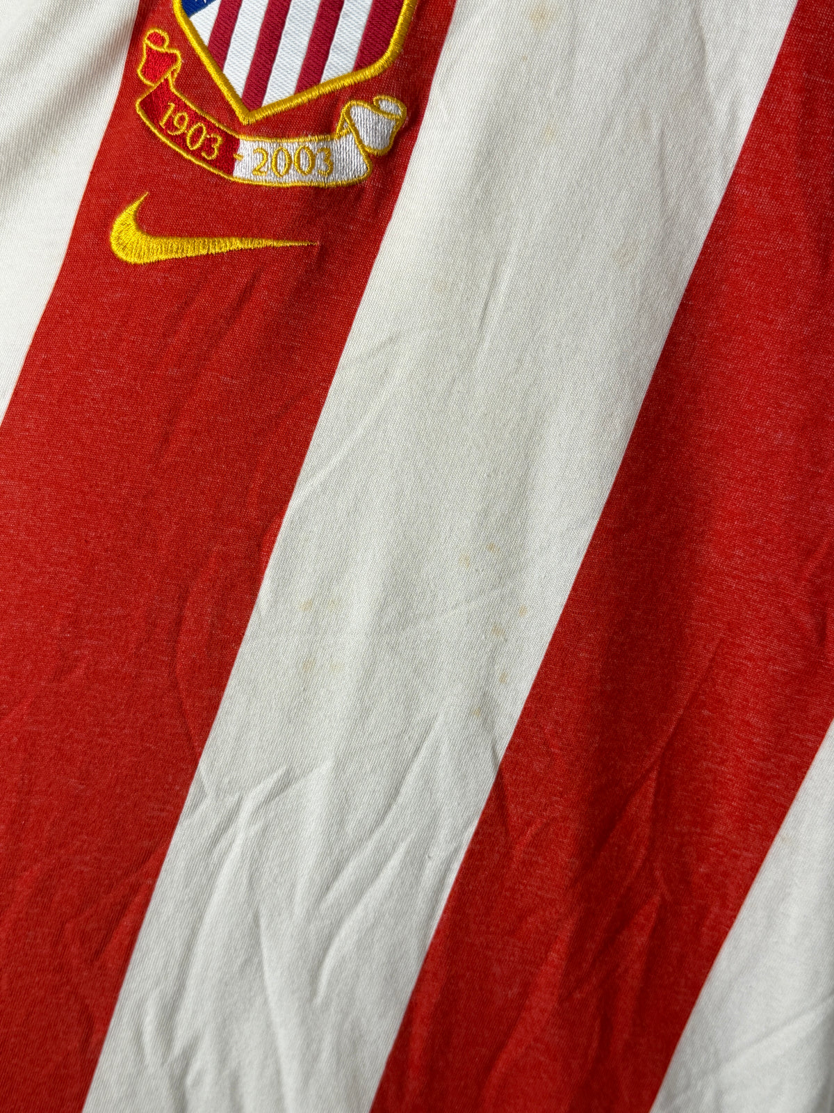 Fernando Torres Atletico Madrid 2003-04 home football shirt (XXL)