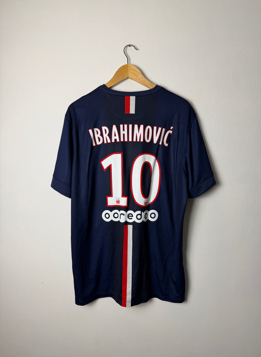Zlatan Ibrahimovic PSG 2014-15 home football shirt (XL)