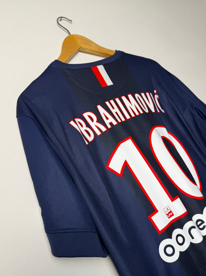 Zlatan Ibrahimovic PSG 2014-15 home football shirt (XL)