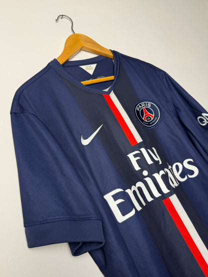 Zlatan Ibrahimovic PSG 2014-15 home football shirt (XL)