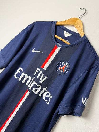 Zlatan Ibrahimovic PSG 2014-15 home football shirt (XL)