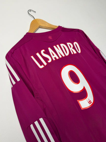 Lisandro Olympique Lyonnais 2011-12 third long sleeve football shirt (M)
