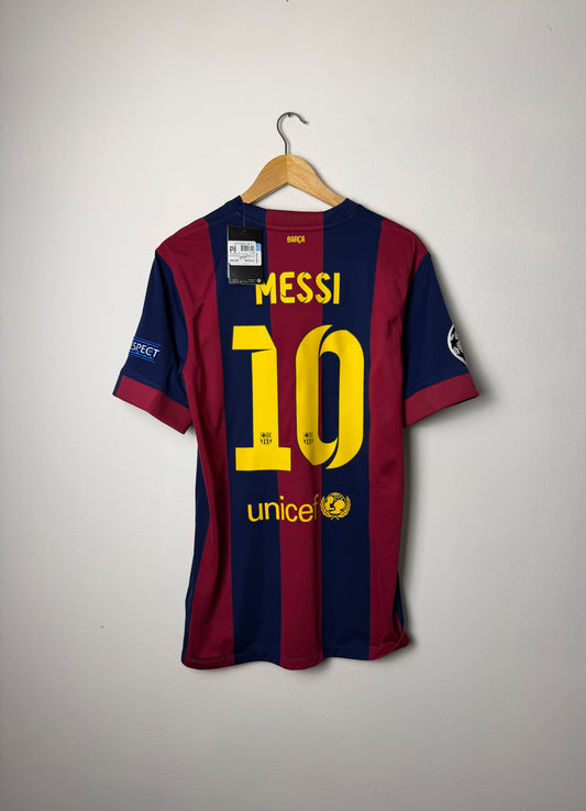 Lionel Messi FC Barcelona 2014-15 home football shirt (M)