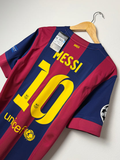 Lionel Messi FC Barcelona 2014-15 home football shirt (M)