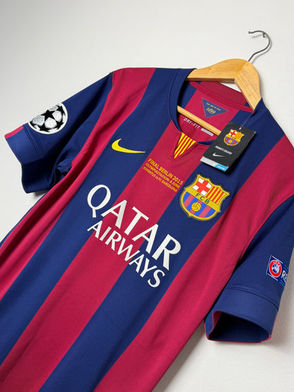 Lionel Messi FC Barcelona 2014-15 home football shirt (M)