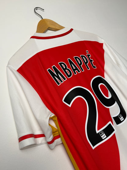 Kylian Mbappe AS Monaco 2015-16 home football shirt (M)