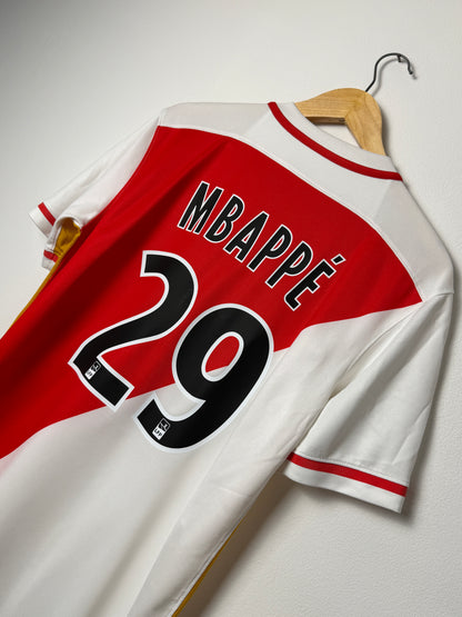 Kylian Mbappe AS Monaco 2015-16 home football shirt (M)