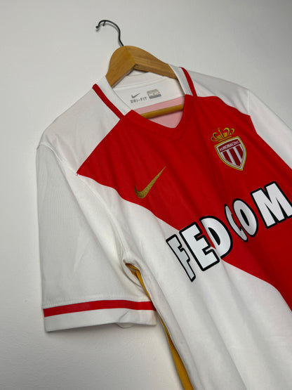 Kylian Mbappe AS Monaco 2015-16 home football shirt (M)