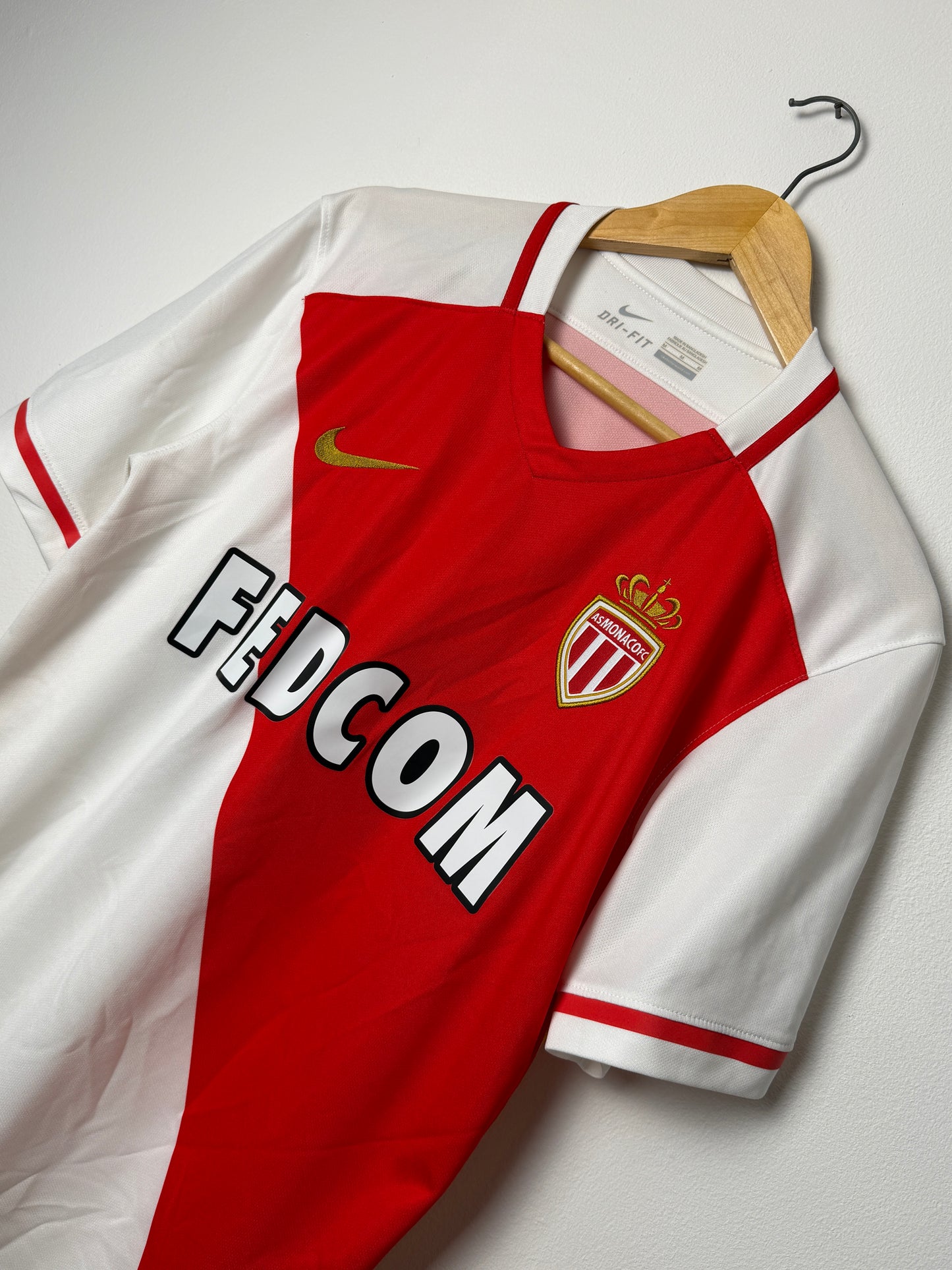Kylian Mbappe AS Monaco 2015-16 home football shirt (M)