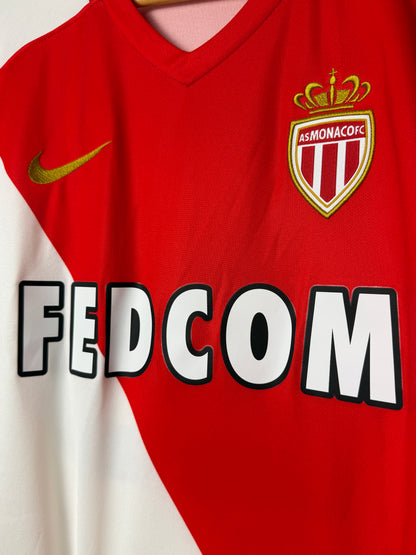 Kylian Mbappe AS Monaco 2015-16 home football shirt (M)