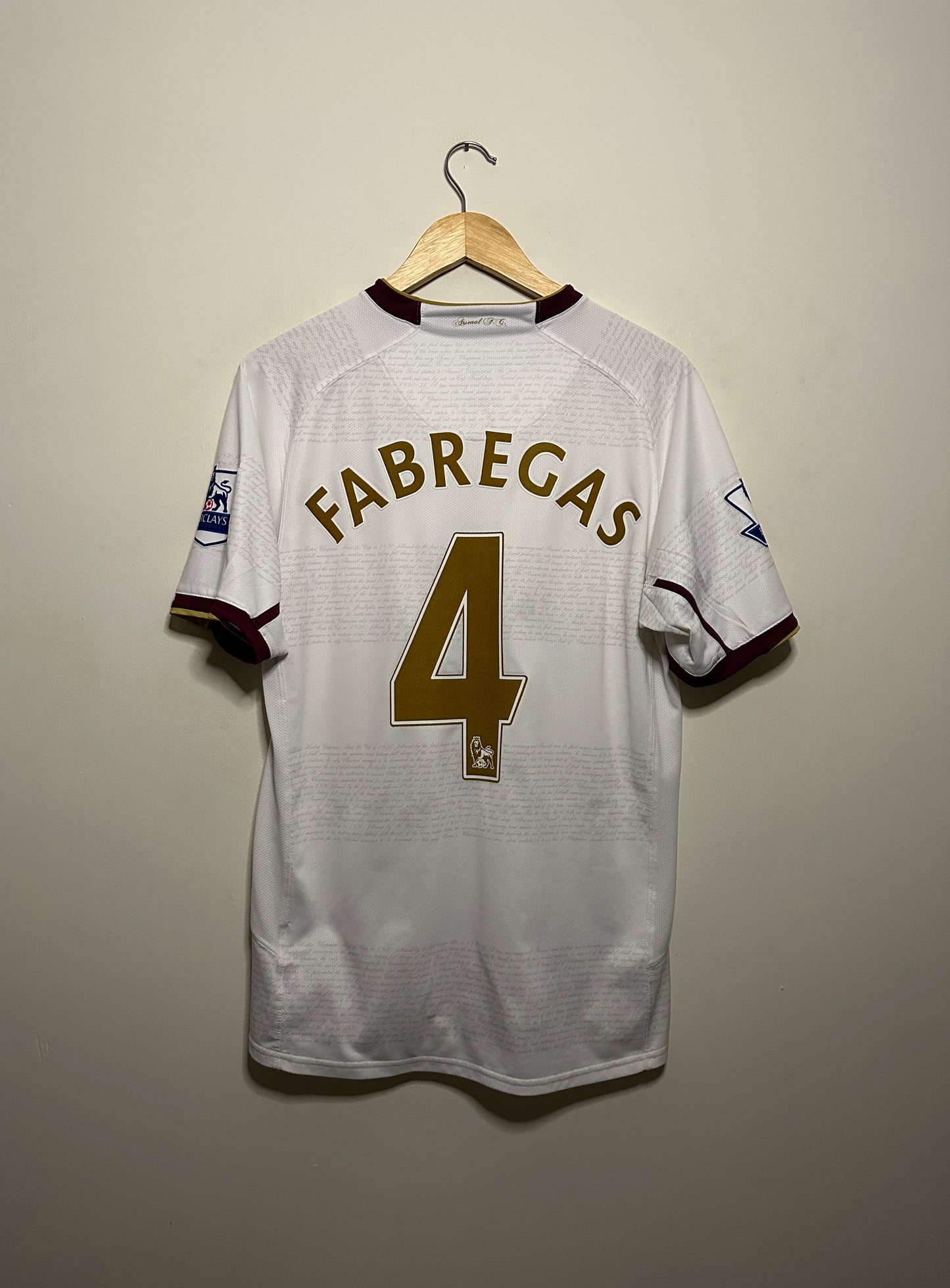 Cesc Fabregas Arsenal FC 2007-09 away football shirt (M)