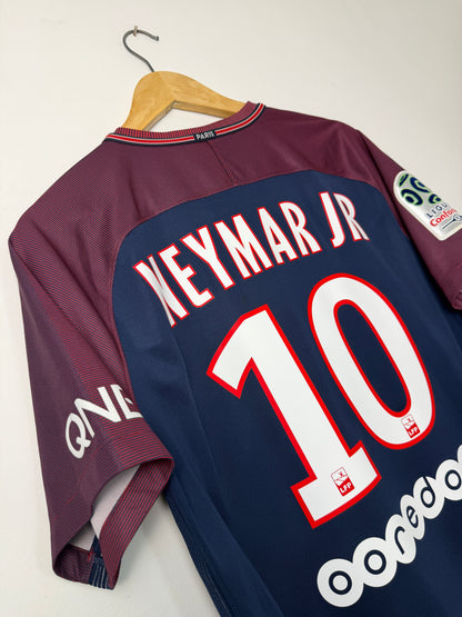 Neymar JR PSG 2017-18 home football shirt (M)