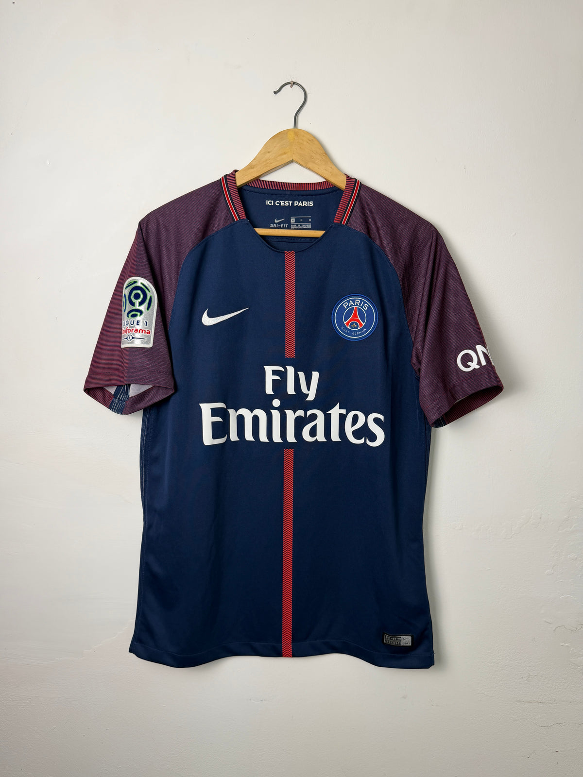 Neymar JR PSG 2017-18 home football shirt (M)