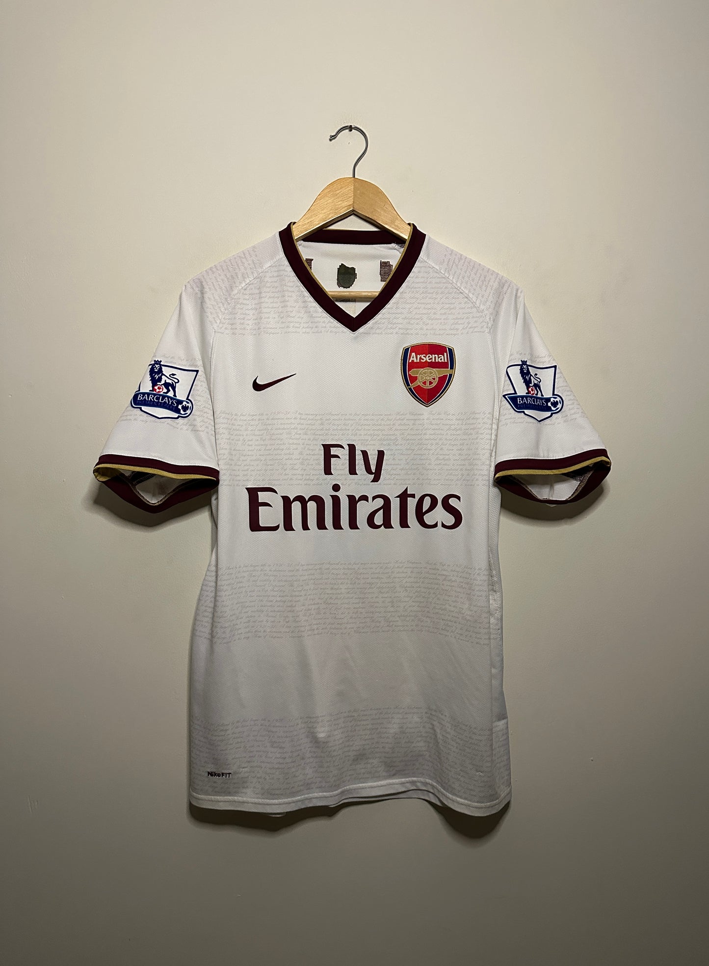 Cesc Fabregas Arsenal FC 2007-09 away football shirt (M)