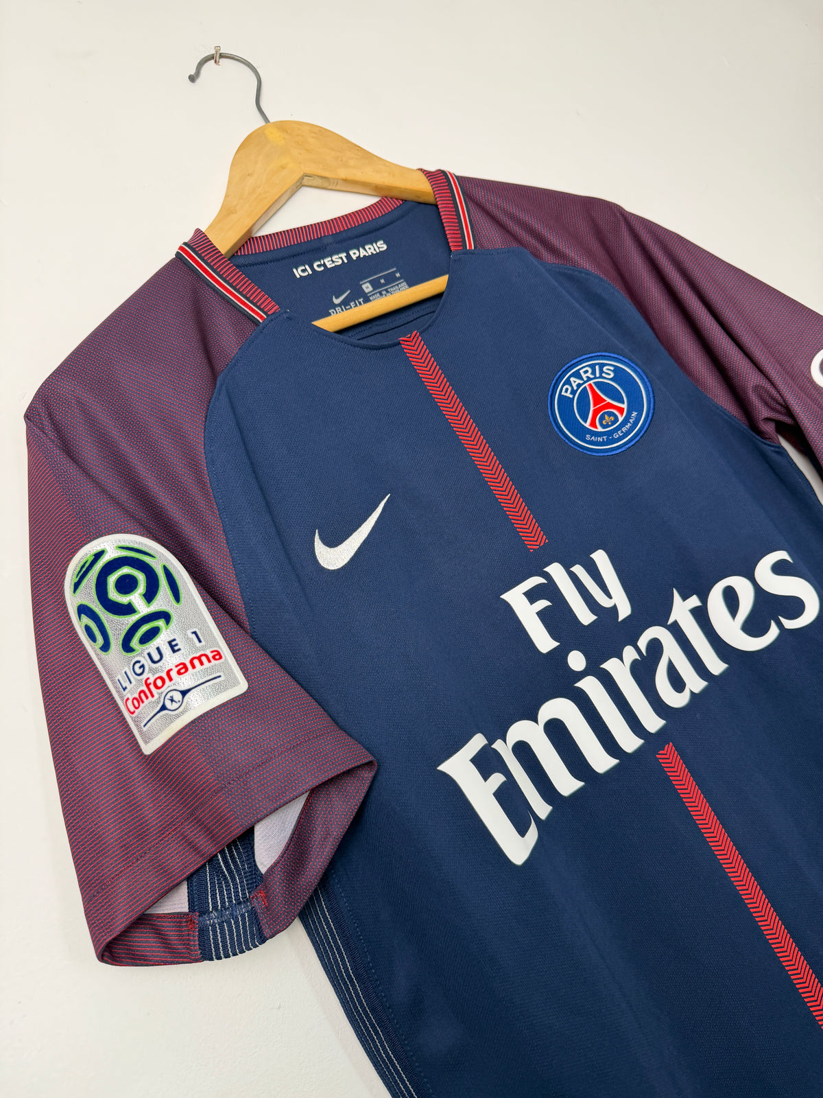 Neymar JR PSG 2017-18 home football shirt (M)