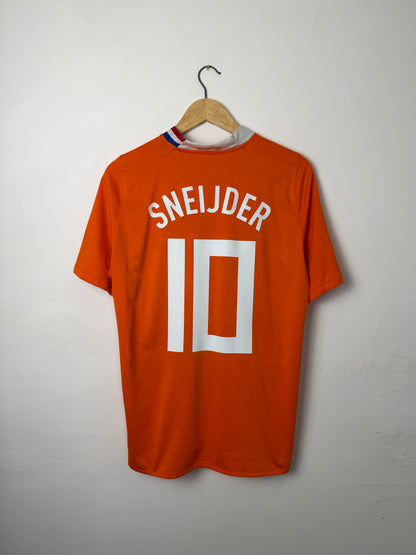 Wesley Sneijder Netherlands 2008 home football shirt (M)