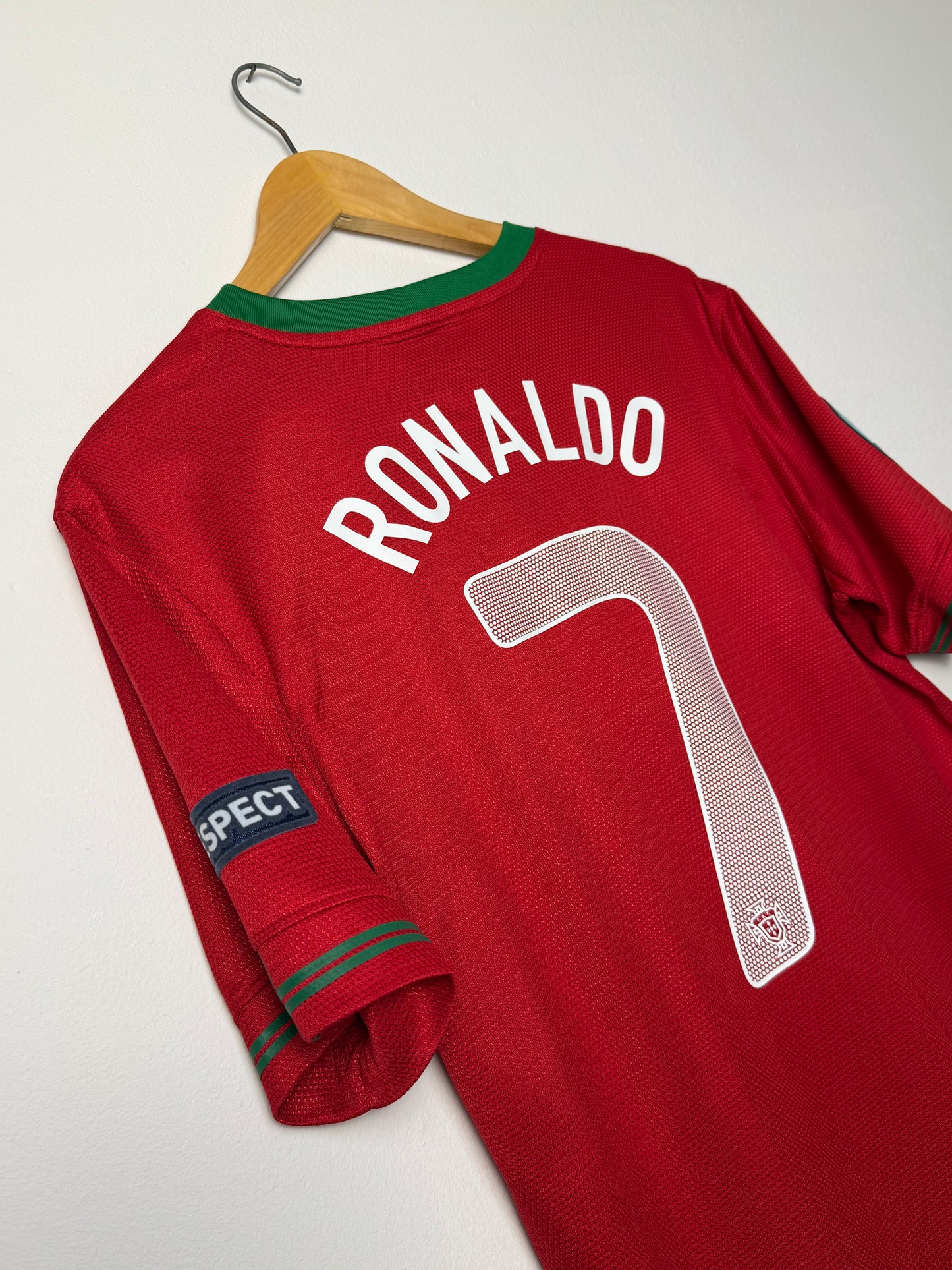 Cristiano Ronaldo Portugal 2012 home football shirt (M)