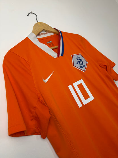 Wesley Sneijder Netherlands 2008 home football shirt (M)