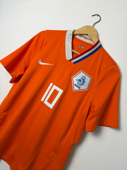 Wesley Sneijder Netherlands 2008 home football shirt (M)