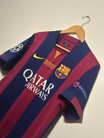 Lionel Messi FC Barcelona 2014-15 champions league final edition home football shirt (M)