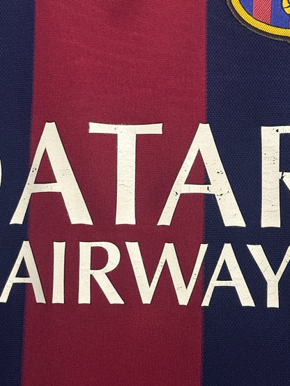 Lionel Messi FC Barcelona 2014-15 champions league final edition home football shirt (M)