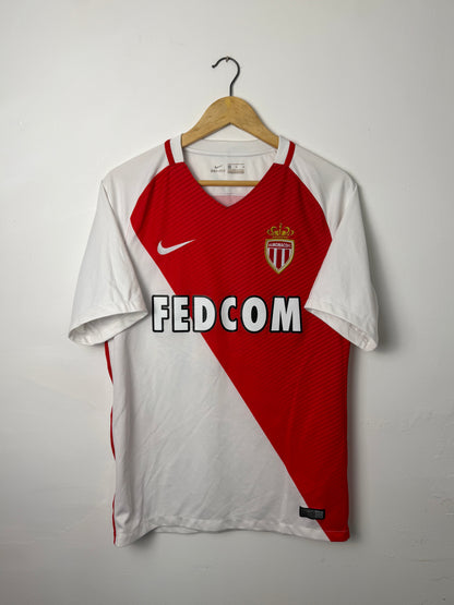 Kylian Mbappe AS Monaco 2016-17 home football shirt (M)