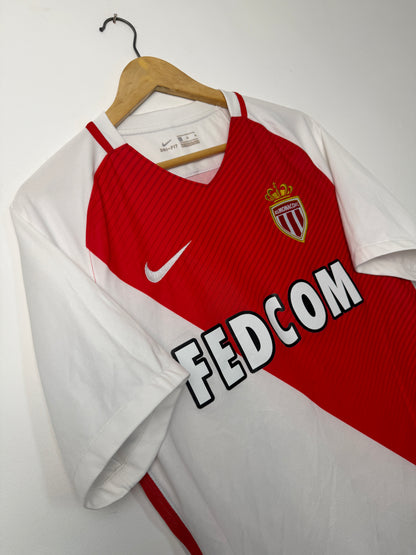 Kylian Mbappe AS Monaco 2016-17 home football shirt (M)