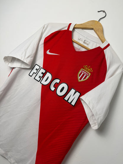 Kylian Mbappe AS Monaco 2016-17 home football shirt (M)