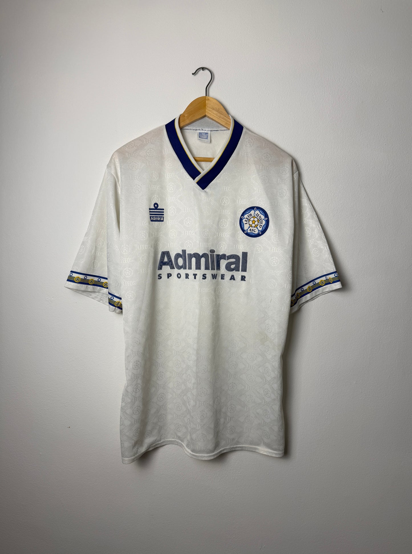 Leeds United 1992-93 home football shirt (L)