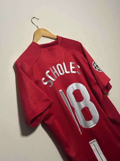 Paul Scholes Manchester United 2007-09 home football shirt (XL)