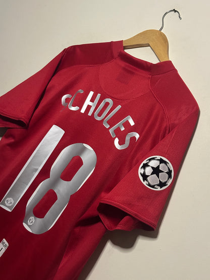 Paul Scholes Manchester United 2007-09 home football shirt (XL)