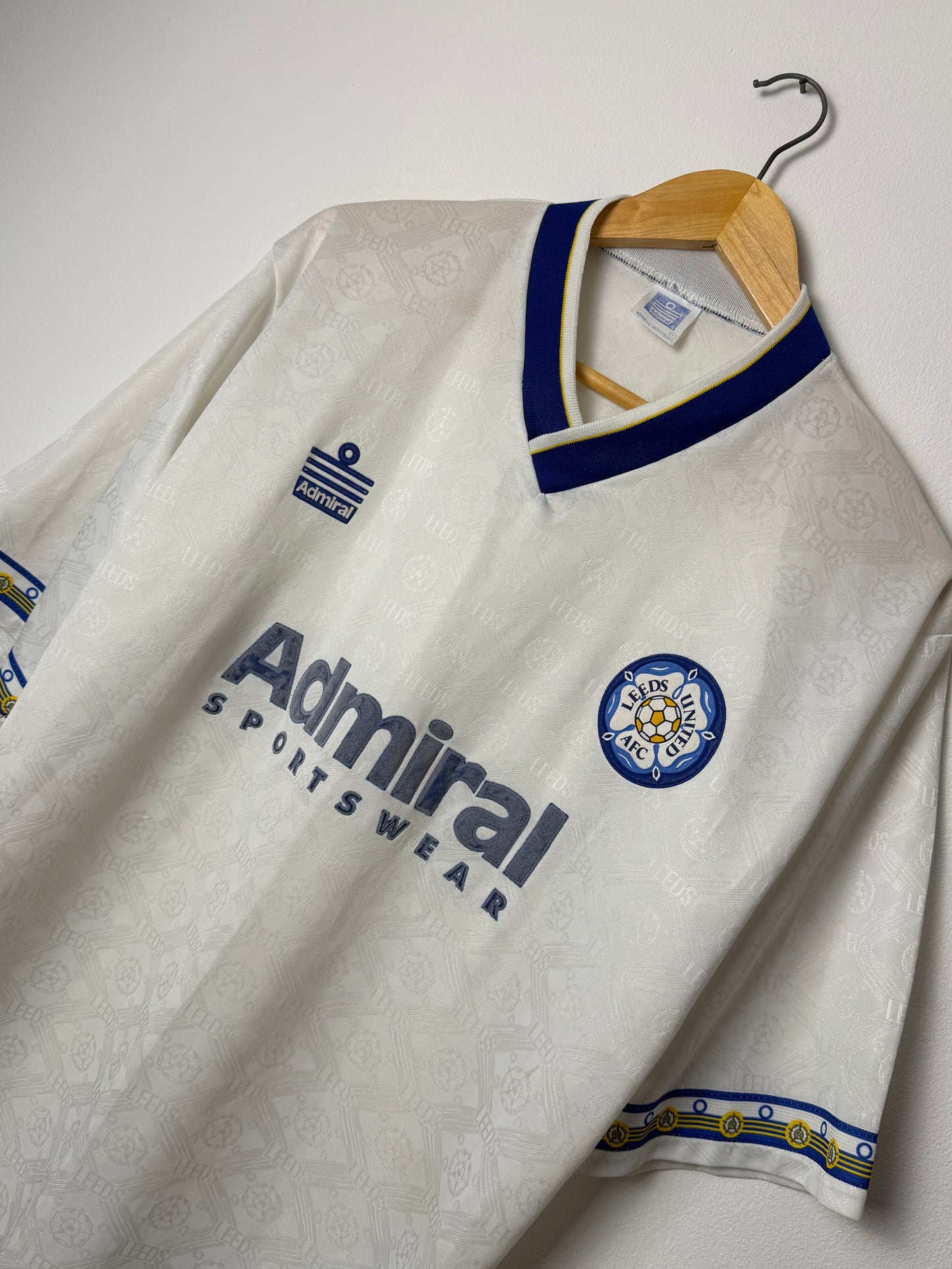 Leeds United 1992-93 home football shirt (L)