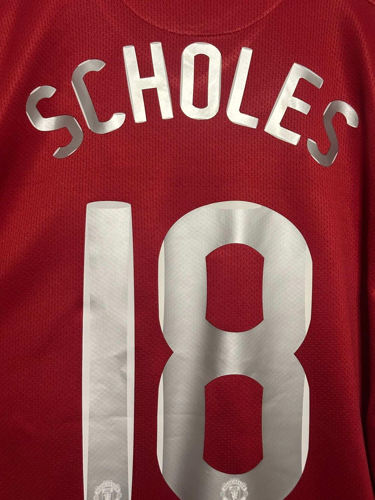 Paul Scholes Manchester United 2007-09 home football shirt (XL)