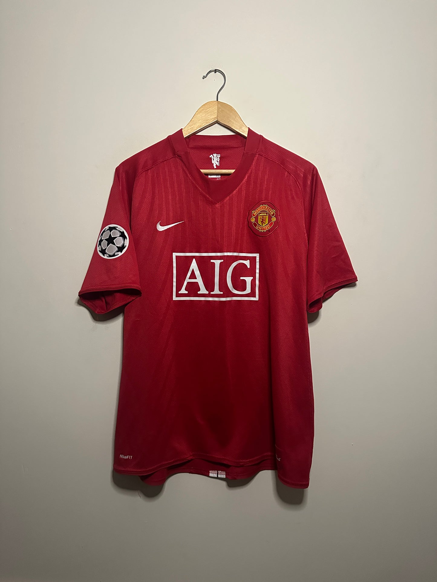 Paul Scholes Manchester United 2007-09 home football shirt (XL)