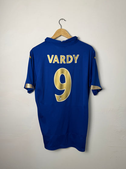 Jamie Vardy Leicester City FC 2014-15 home football shirt (L)